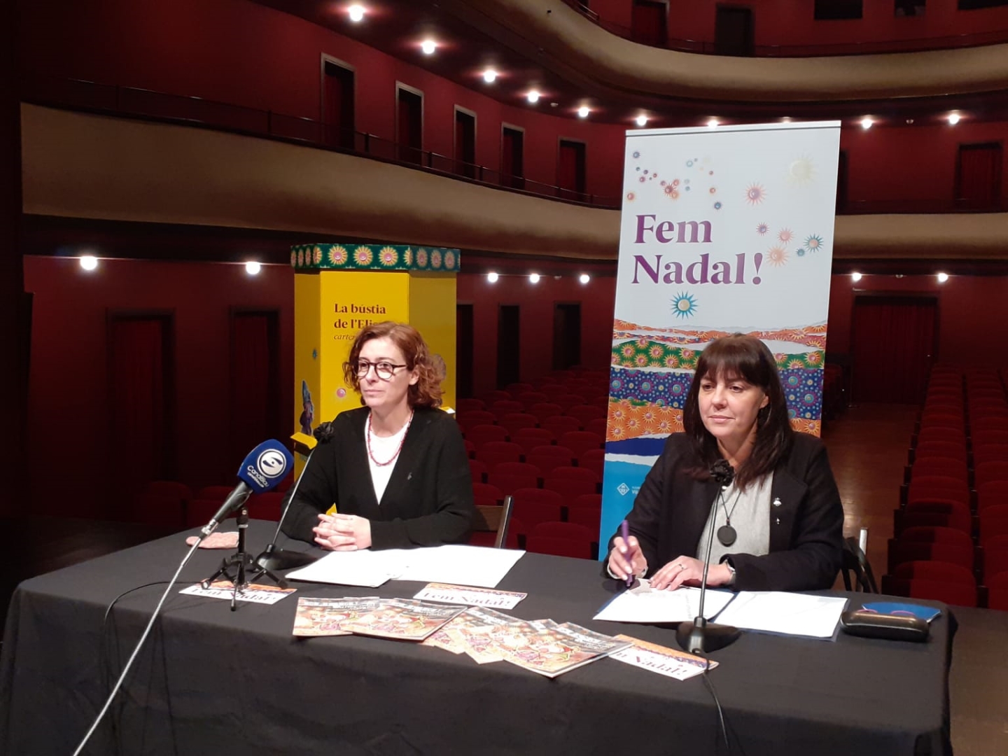 Roda de premsa al Teatre Principal
