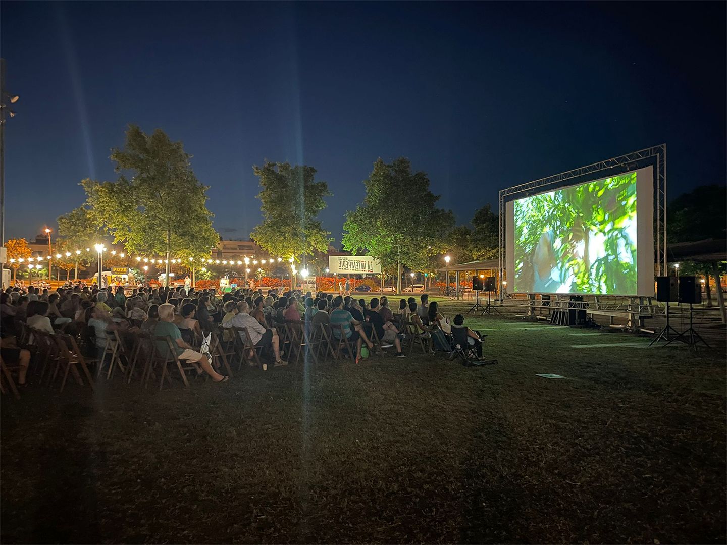 Projeccions al parc de Baix-a-Mar