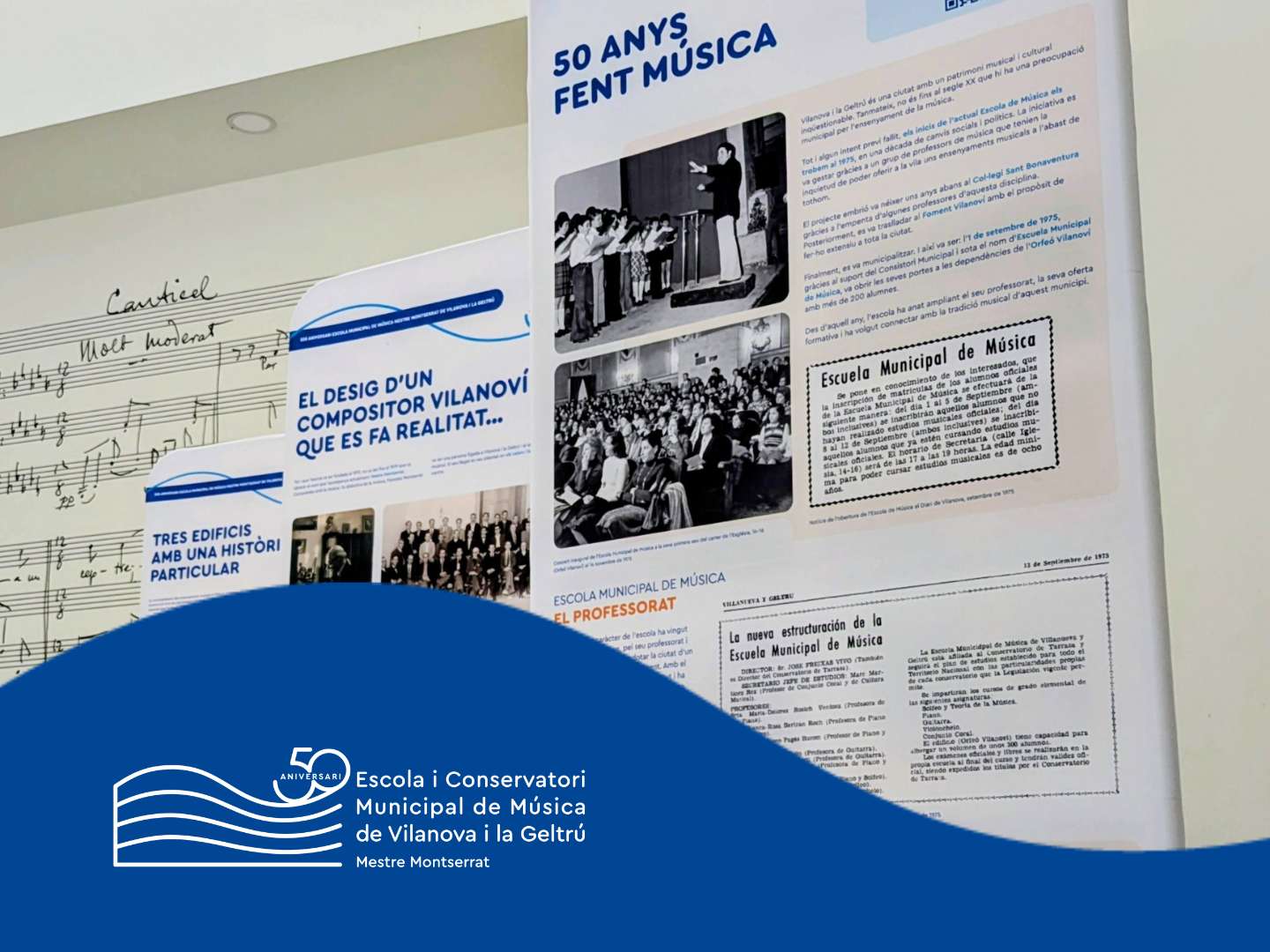 Exposició sobre el 50è aniversari del centre